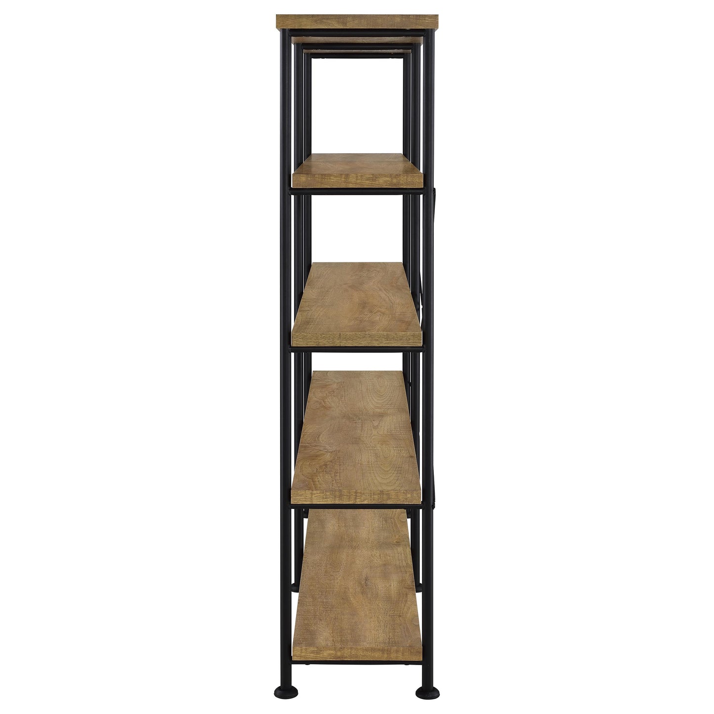 Analiese 63-inch 4-shelf Double Bookshelf Mango