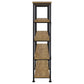 Analiese 63-inch 4-shelf Double Bookshelf Mango