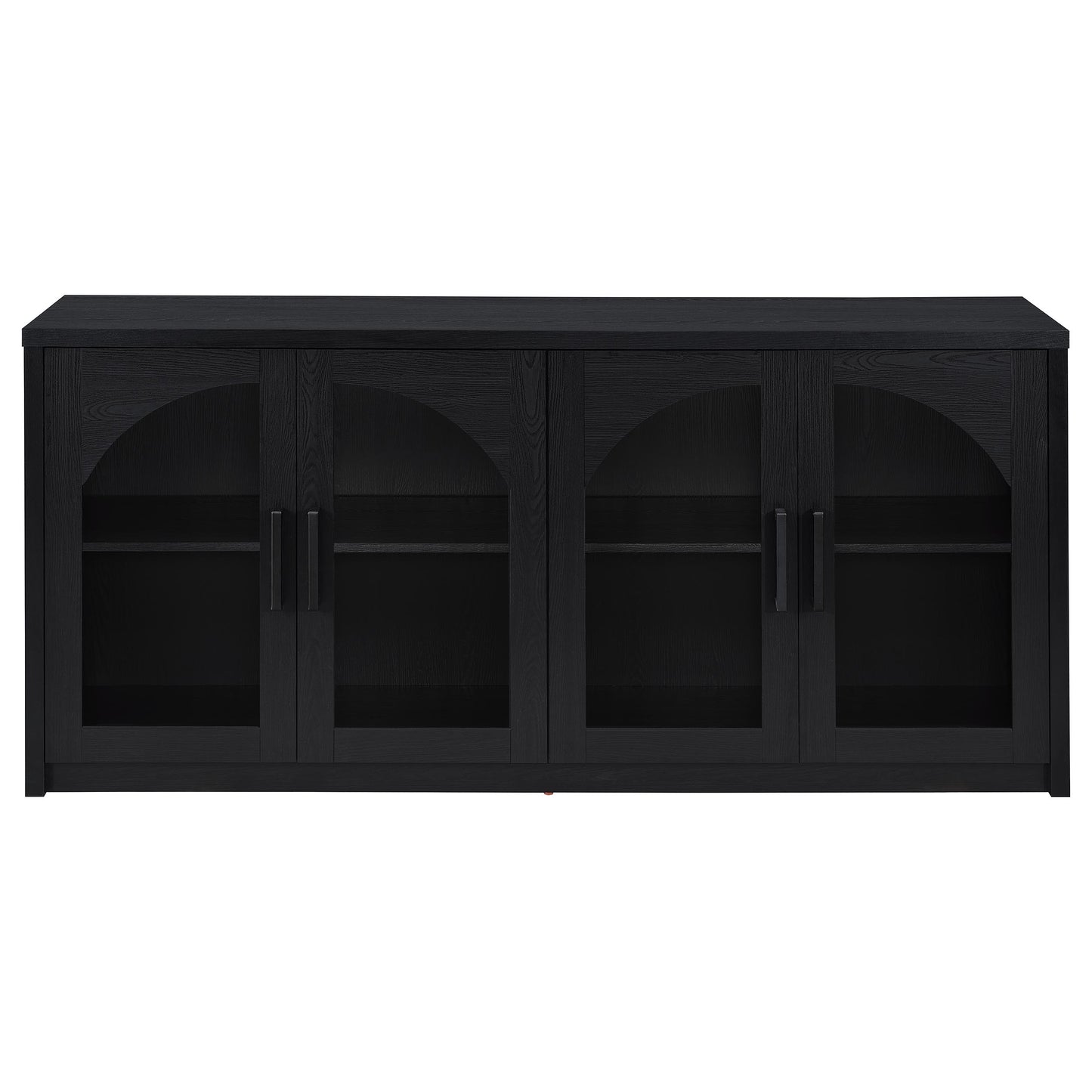 Riva 4-door Dining Sideboard Buffet Storage Credenza Black