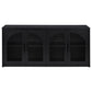 Riva 4-door Dining Sideboard Buffet Storage Credenza Black