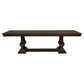 Ridgewell Rectangular Trestle Dining Table Dark Oak