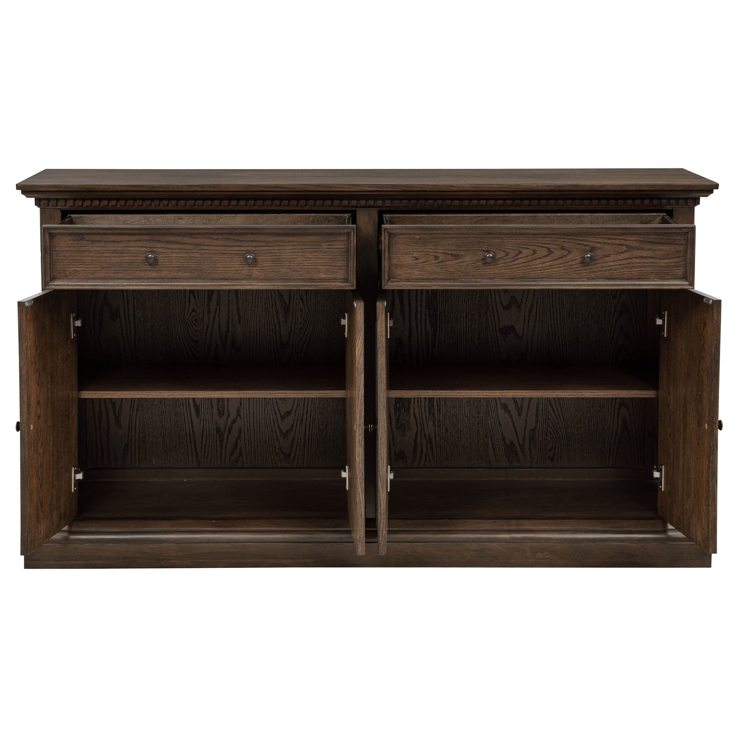 Ridgewell 2-drawer 4-door Dining Server Dark Oak