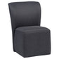 Jaelynn Upholstered Dining Side Chair Charcoal (Set of 2)