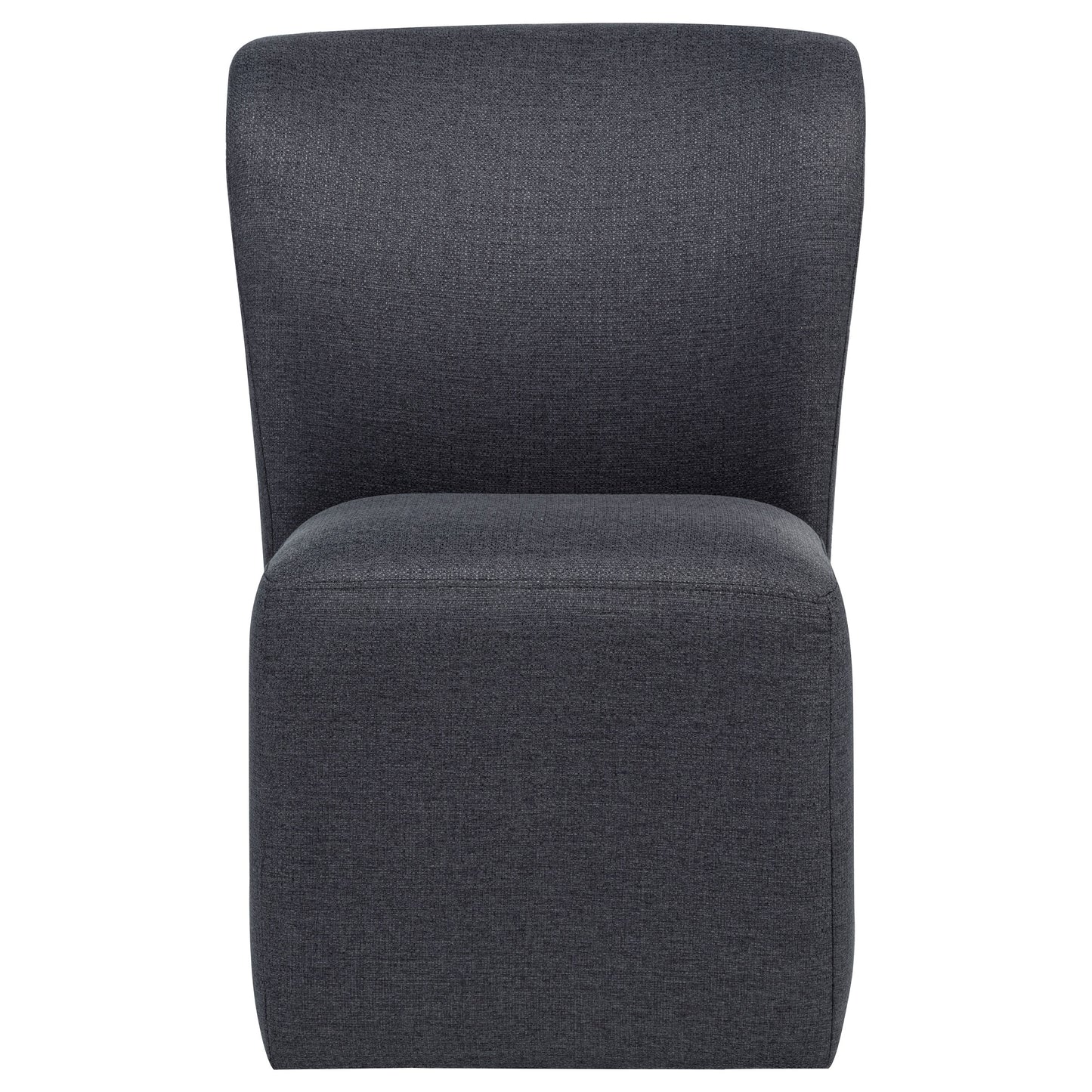 Jaelynn Upholstered Dining Side Chair Charcoal (Set of 2)
