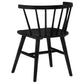 Jeffries Windsor Wood Dining Side Chair Black (Set of 2)