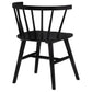 Jeffries Windsor Wood Dining Side Chair Black (Set of 2)