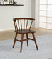 Jeffries Windsor Wood Dining Side Chair Walnut (Set of 2)