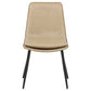 Ortega Upholstered Dining Side Chair Tan (Set of 2)