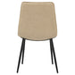 Ortega Upholstered Dining Side Chair Tan (Set of 2)