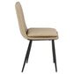 Ortega Upholstered Dining Side Chair Tan (Set of 2)