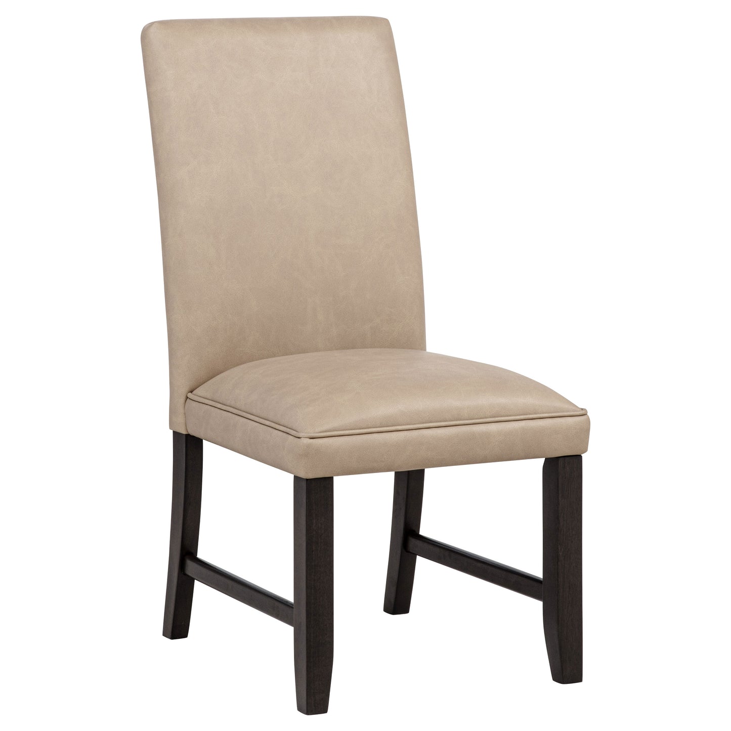 Averill Faux Leatherette Upholstered Dining Side Chair Tan (Set of 2)