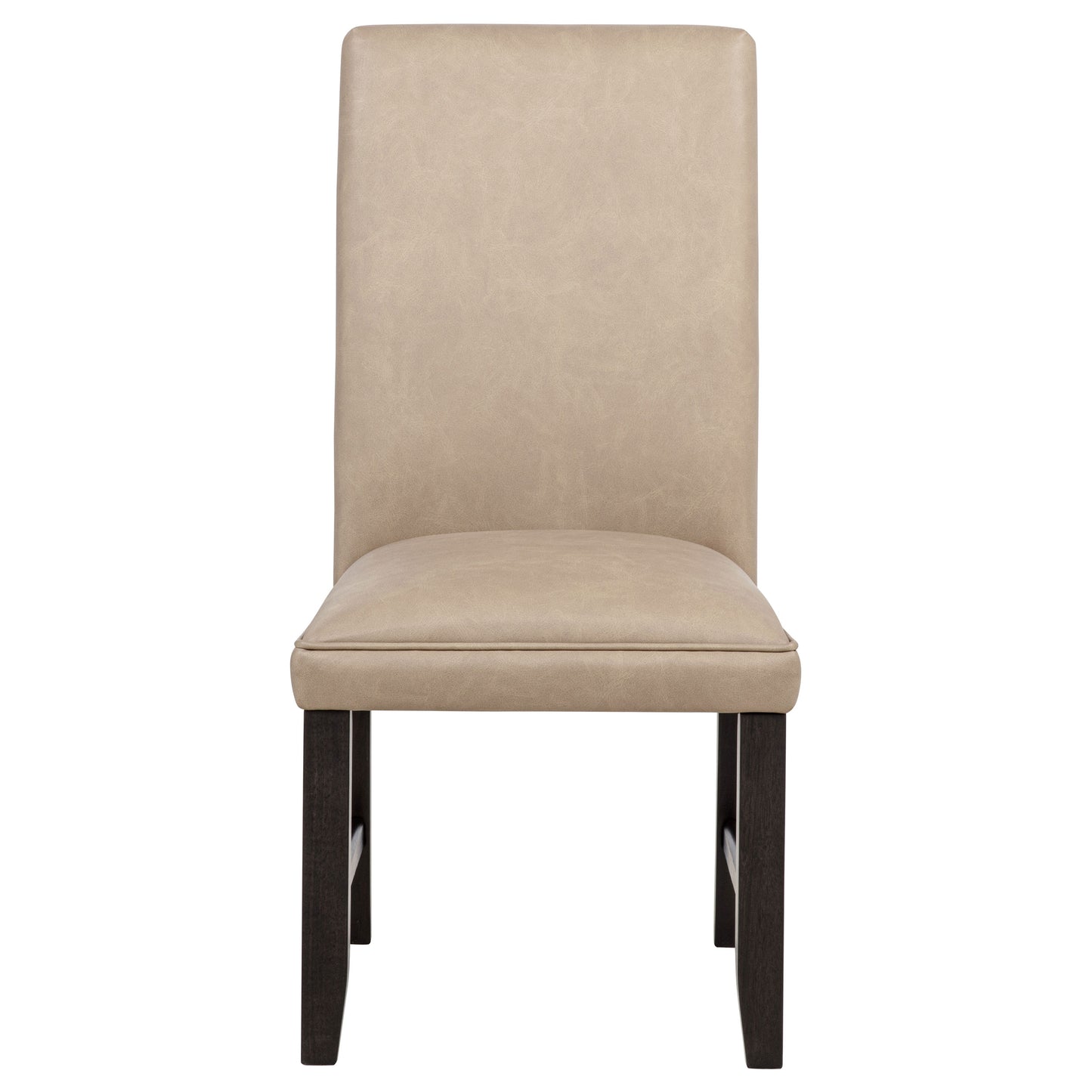 Averill Faux Leatherette Upholstered Dining Side Chair Tan (Set of 2)