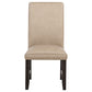 Averill Faux Leatherette Upholstered Dining Side Chair Tan (Set of 2)