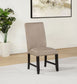Averill Faux Leatherette Upholstered Dining Side Chair Tan (Set of 2)