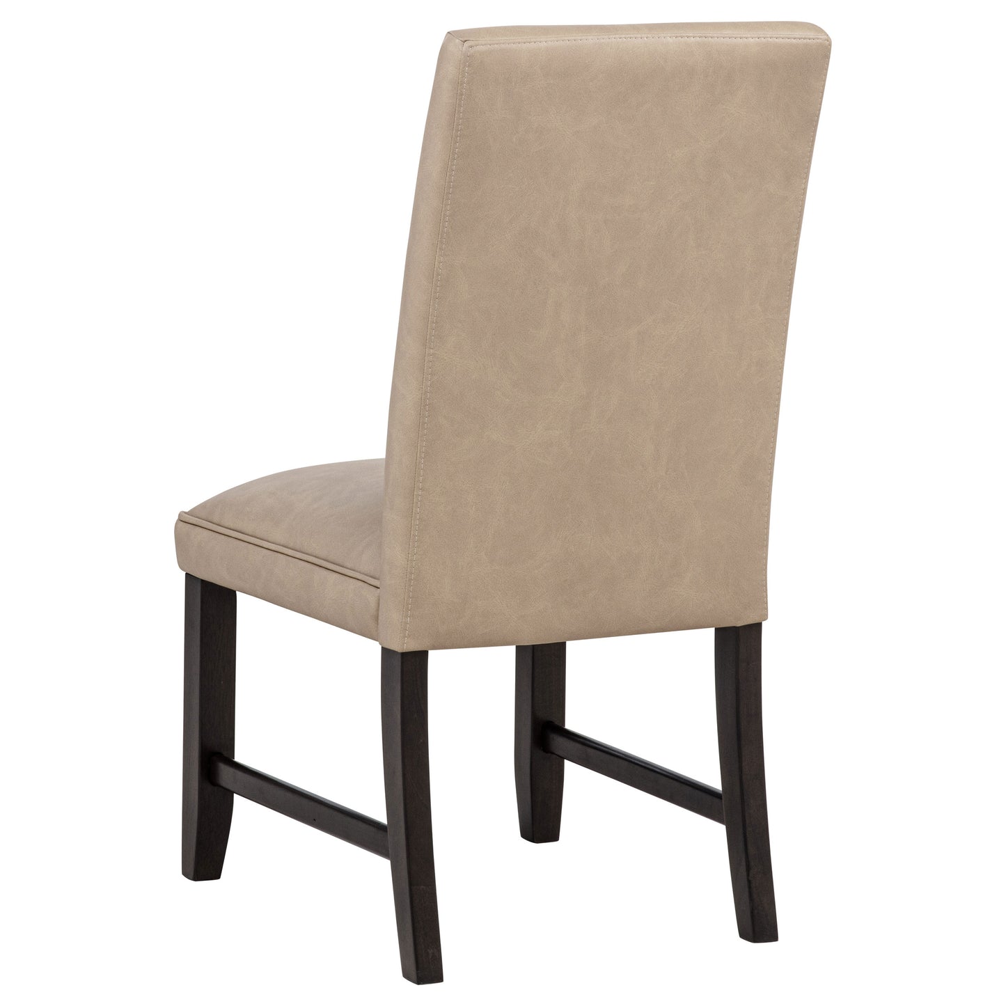Averill Faux Leatherette Upholstered Dining Side Chair Tan (Set of 2)