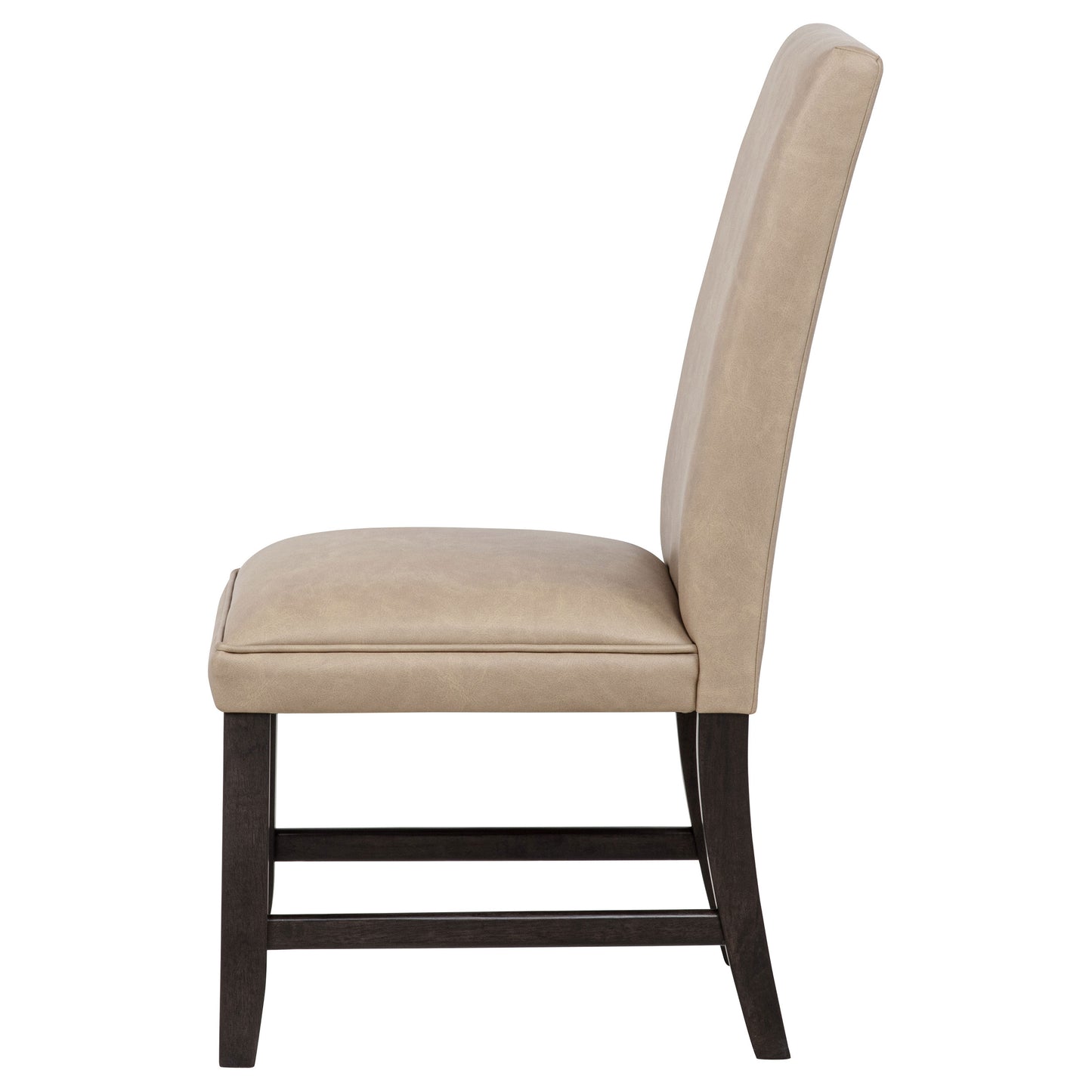 Averill Faux Leatherette Upholstered Dining Side Chair Tan (Set of 2)