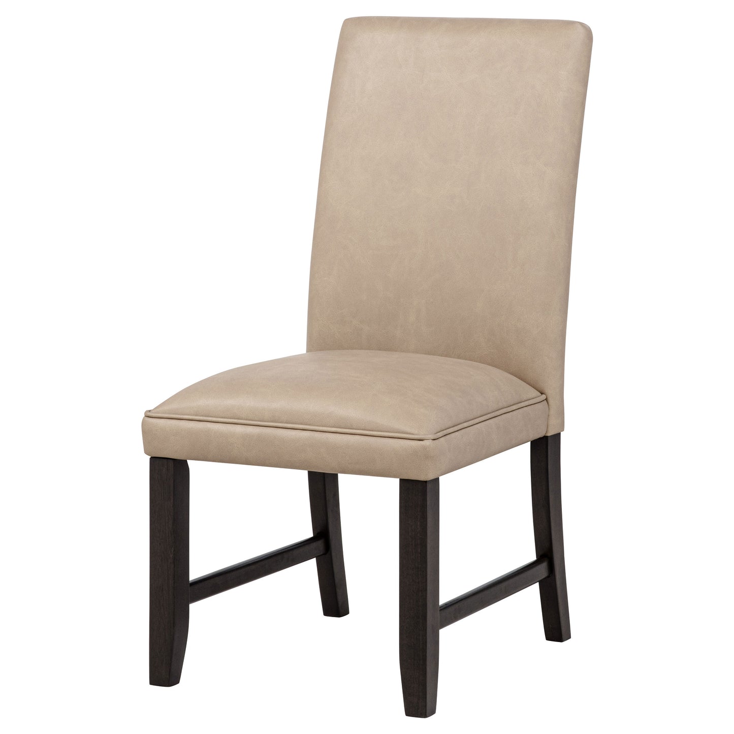 Averill Faux Leatherette Upholstered Dining Side Chair Tan (Set of 2)
