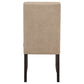 Averill Faux Leatherette Upholstered Dining Side Chair Tan (Set of 2)