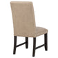Averill Faux Leatherette Upholstered Dining Side Chair Tan (Set of 2)