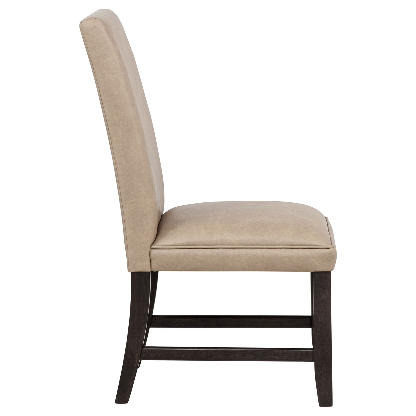 Averill Faux Leatherette Upholstered Dining Side Chair Tan (Set of 2)