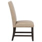 Averill Faux Leatherette Upholstered Dining Side Chair Tan (Set of 2)