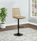 Eldridge Faux Leather Upholstered Adjustable Bar Stool Coffee Tan