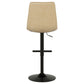 Eldridge Faux Leather Upholstered Adjustable Bar Stool Coffee Tan