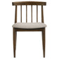 Cullen Dining Side Chair Upholstered Seat Walnut (Set of 2)