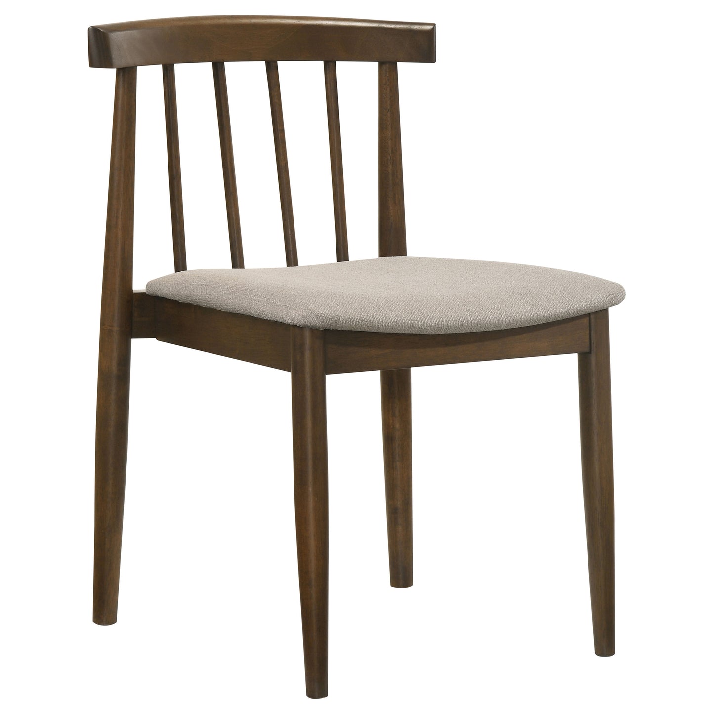 Cullen Dining Side Chair Upholstered Seat Walnut (Set of 2)