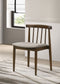 Cullen Dining Side Chair Upholstered Seat Walnut (Set of 2)