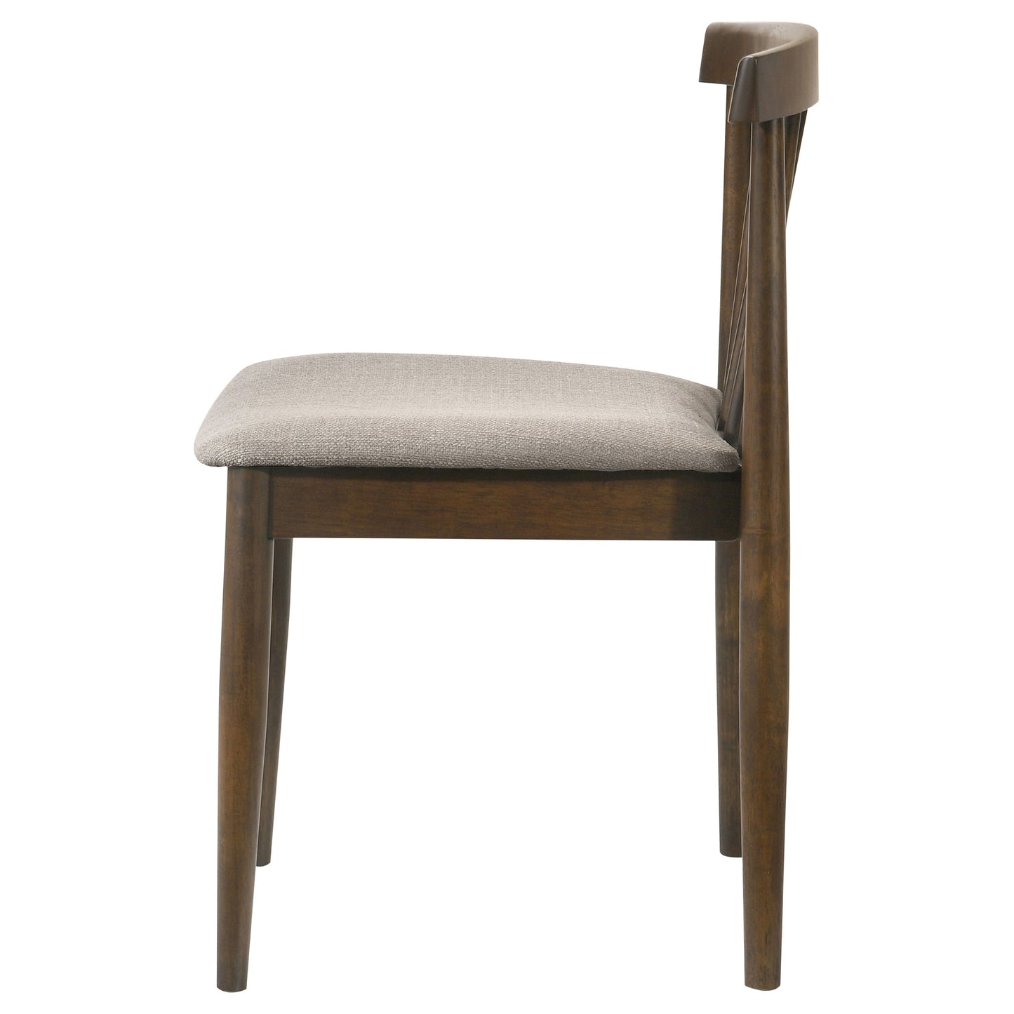 Cullen Dining Side Chair Upholstered Seat Walnut (Set of 2)