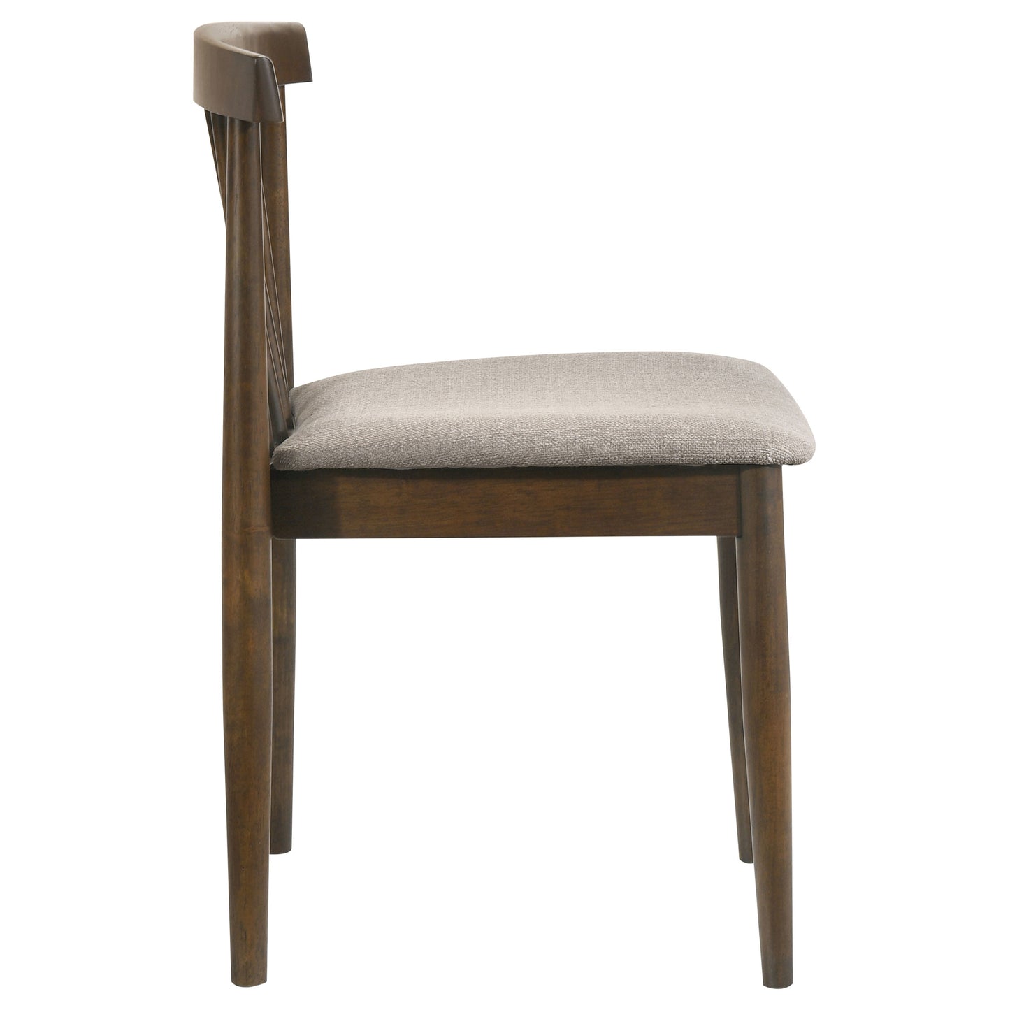 Cullen Dining Side Chair Upholstered Seat Walnut (Set of 2)