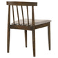 Cullen Dining Side Chair Upholstered Seat Walnut (Set of 2)