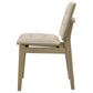 Redbridge Upholstered Side Chair Cream and Natural Oak (Set of 2)