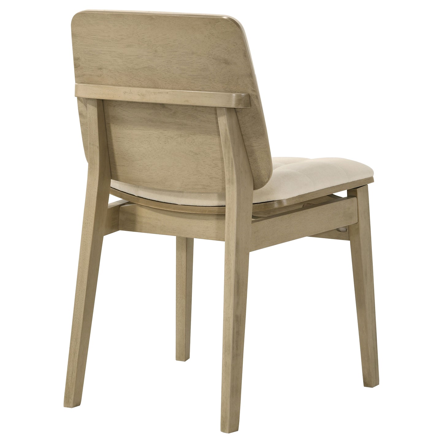 Redbridge Upholstered Side Chair Cream and Natural Oak (Set of 2)