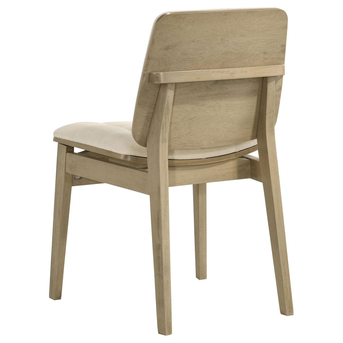 Redbridge Upholstered Side Chair Cream and Natural Oak (Set of 2)