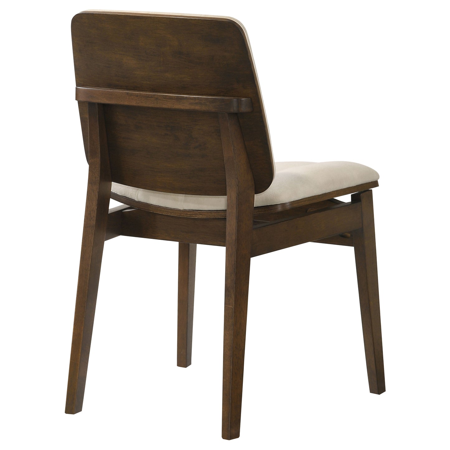 Redbridge Upholstered Side Chair Cream and Walnut (Set of 2)