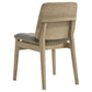 Redbridge Upholstered Side Chair Grey and Natural Oak (Set of 2)