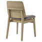 Redbridge Upholstered Side Chair Grey and Natural Oak (Set of 2)