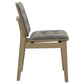 Redbridge Upholstered Side Chair Grey and Natural Oak (Set of 2)