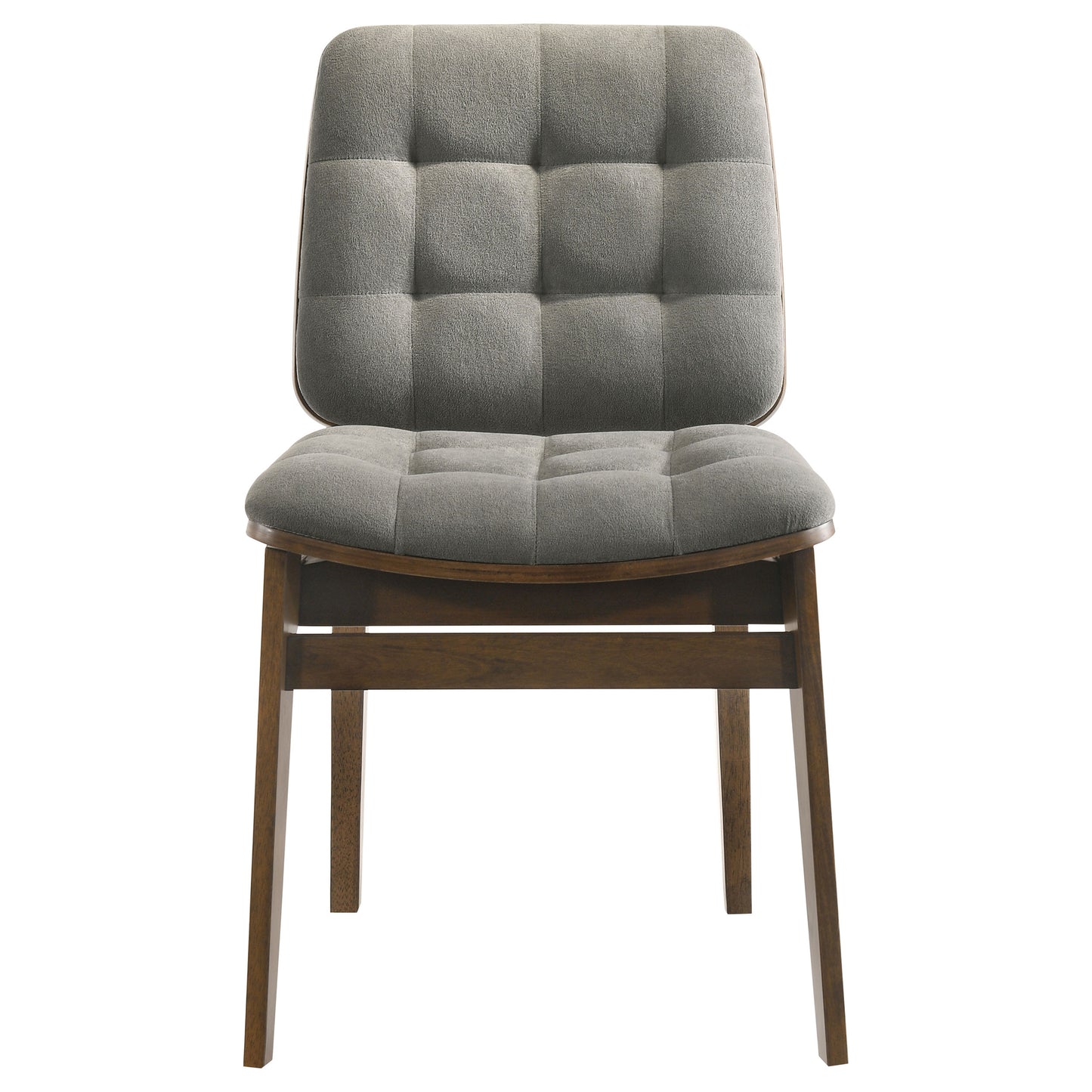 Redbridge Upholstered Side Chair Grey and Walnut (Set of 2)