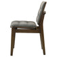 Redbridge Upholstered Side Chair Grey and Walnut (Set of 2)