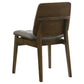 Redbridge Upholstered Side Chair Grey and Walnut (Set of 2)
