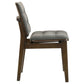 Redbridge Upholstered Side Chair Grey and Walnut (Set of 2)