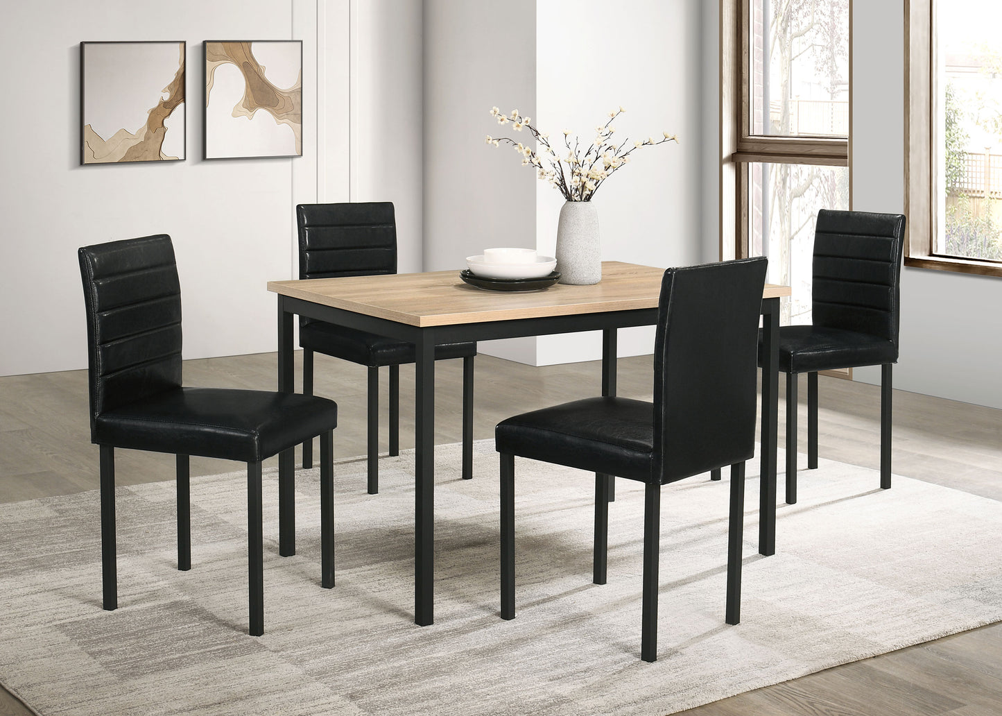 Garza Rectangular 47-inch Dining Table Greige Oak