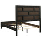 Valen Wood Full Panel Bed Light Taupe