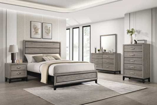Valen Five-piece Eastern King Bedroom Set Light Taupe