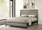 Valen Wood California King Panel Bed Light Taupe