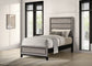 Valen Wood Twin Panel Bed Light Taupe