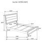 Valen Five-piece Twin Bedroom Set Light Taupe